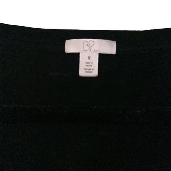Nordstrom BP. Twist-Front BlackTee Shirt Size Medium - Picture 7 of 7
